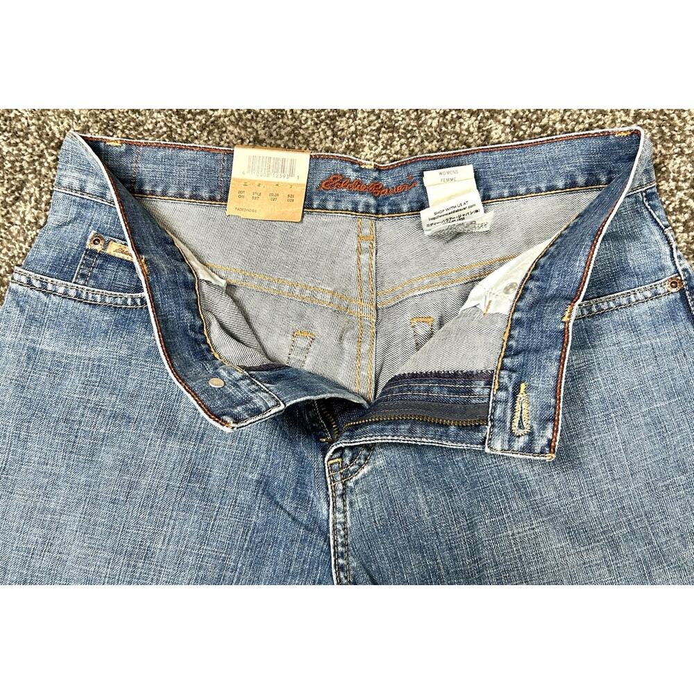Brand New Eddie Bauer Boot Cut Jeans 100% Baumwolle Style 5117 Women's Size 8 - Picture 5 of 15